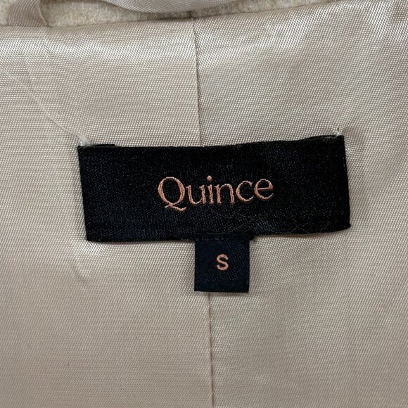 Quince Italian Wool Cocoon Coat in Heather Macadamia Size Small - Picture 9 of 16